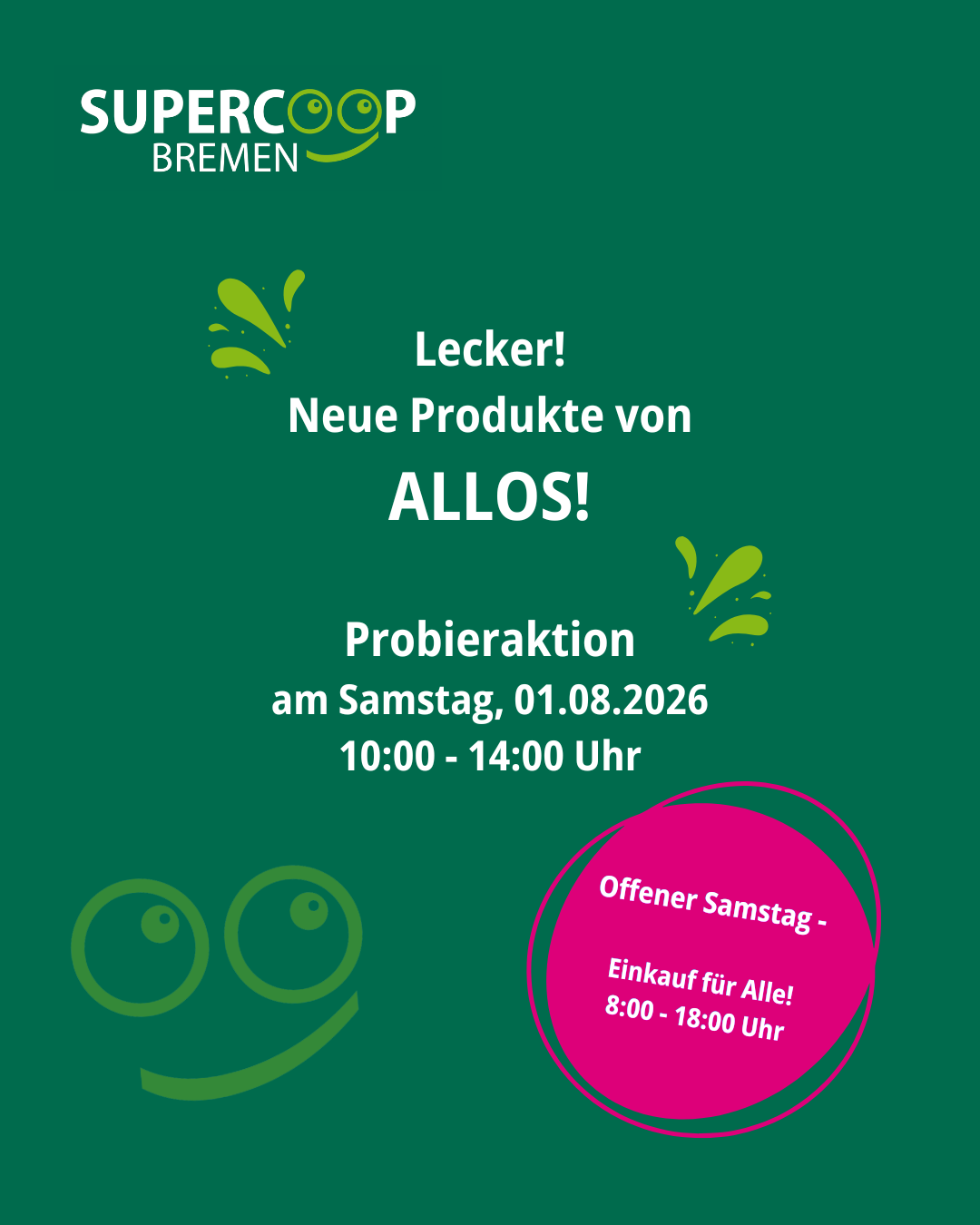 Offener Samstag mit Allos-Verkostung